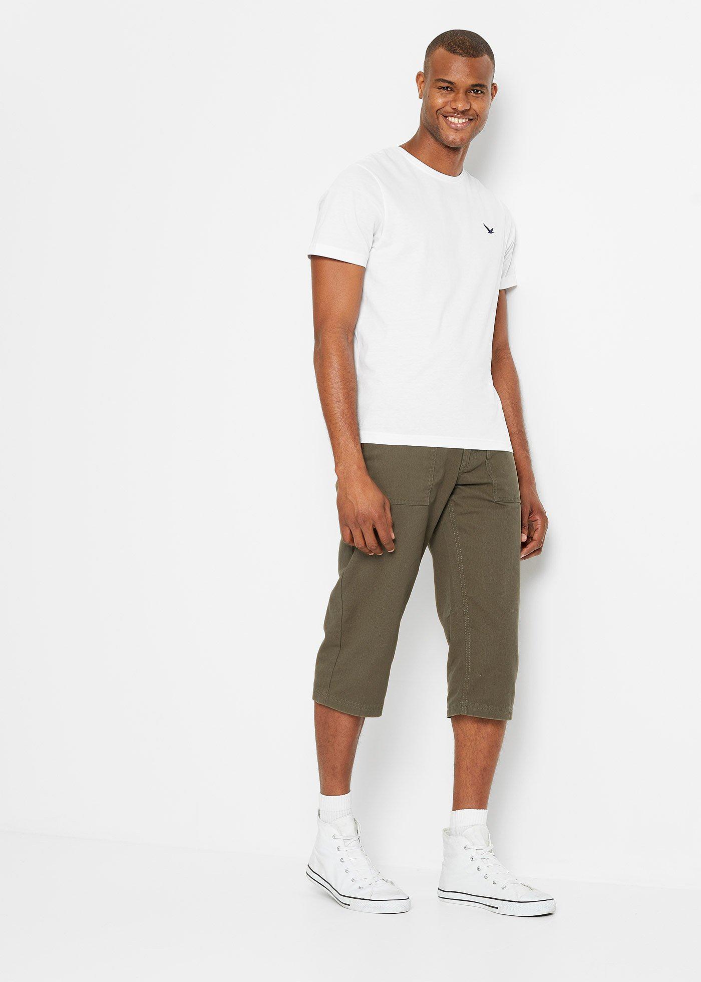 Długie bermudy z naszywanymi kieszeniami, Regular Fit - Bonprix