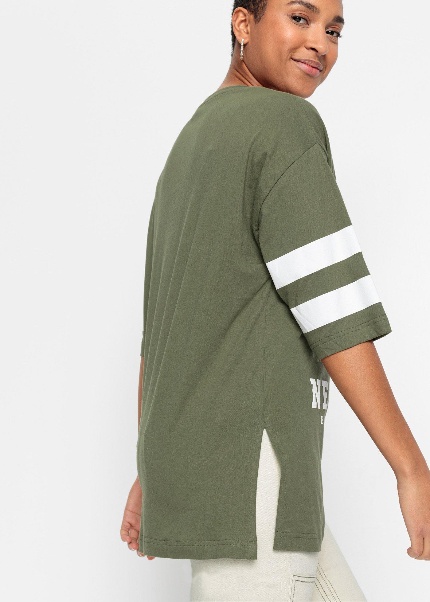 Shirt oversize z czystej bawełny organicznej - Bonprix