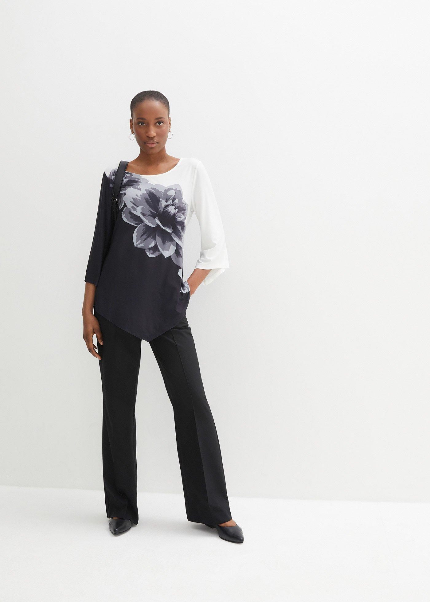 Tunika shirtowa z nadrukiem - Bonprix