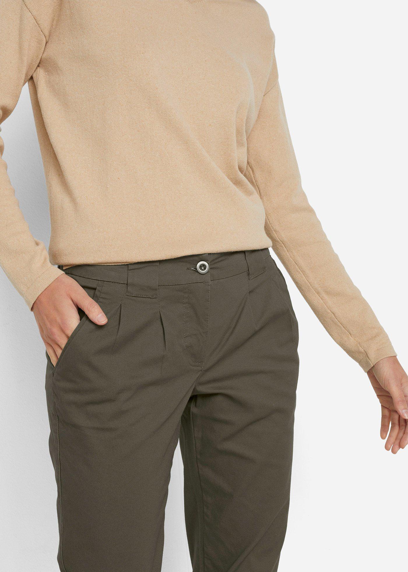 Spodnie chino ze stretchem - Bonprix