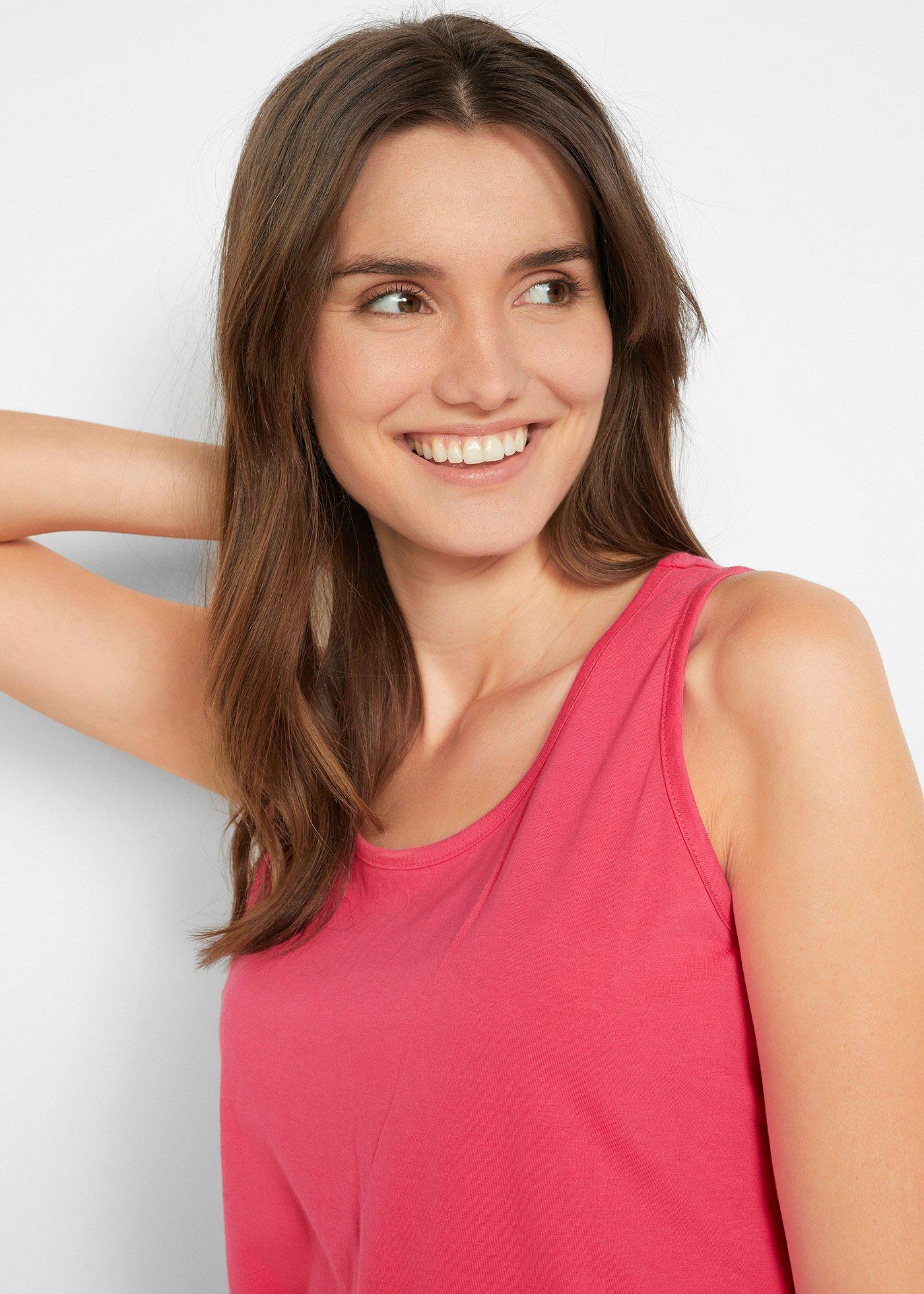 Długi top z czystej bawełny (5 sztuk) - Bonprix