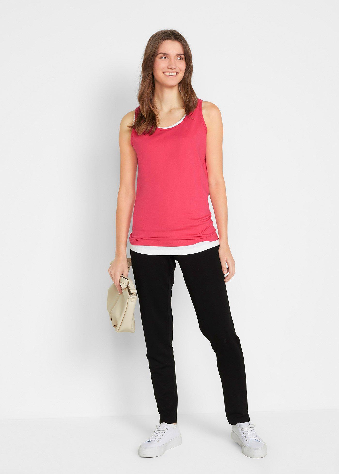 Długi top z czystej bawełny (5 sztuk) - Bonprix