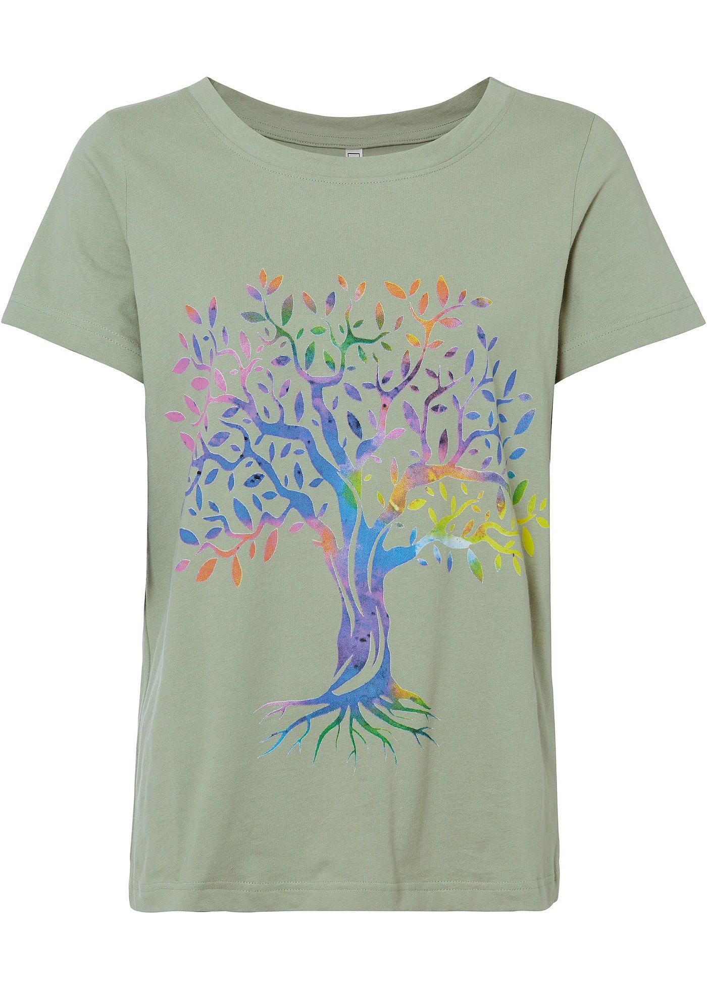 Tricou imprimat din bumbac organic