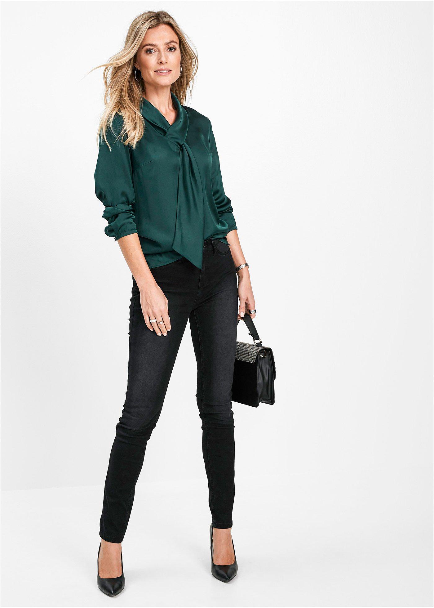 Dżinsy Skinny, mid waist, ze stretchem - Bonprix