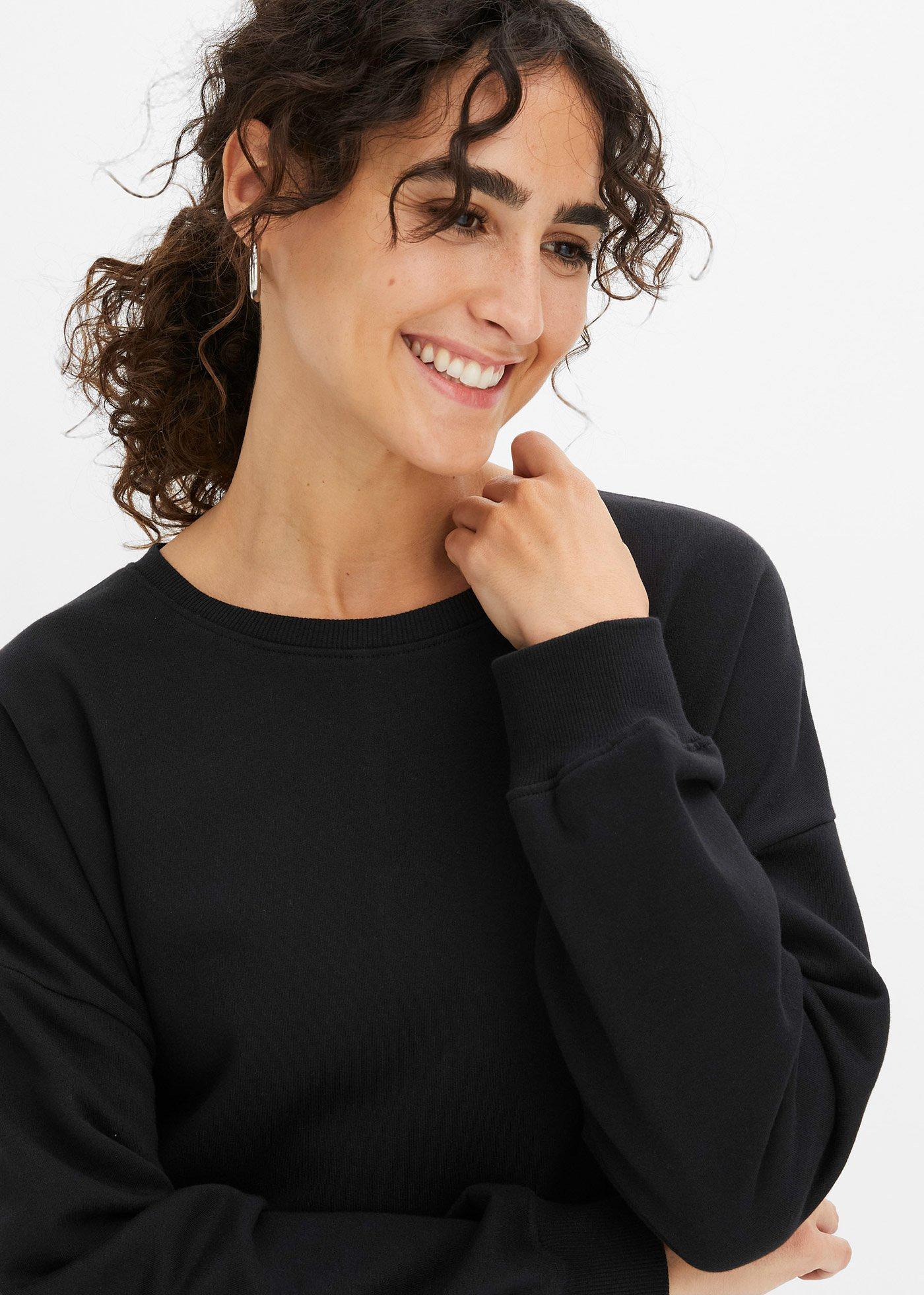 Bluza oversize z czystej bawełny - Bonprix