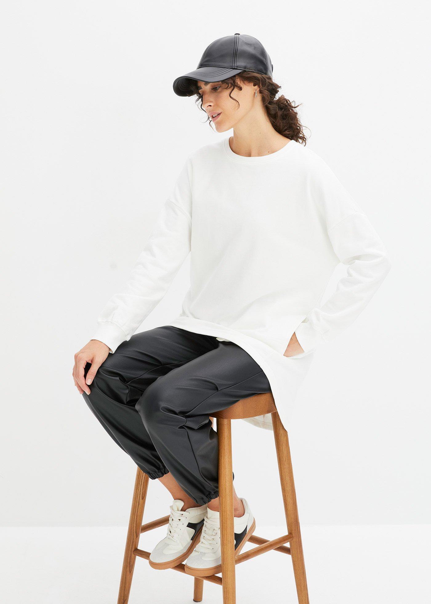 Bluza oversize z czystej bawełny - Bonprix