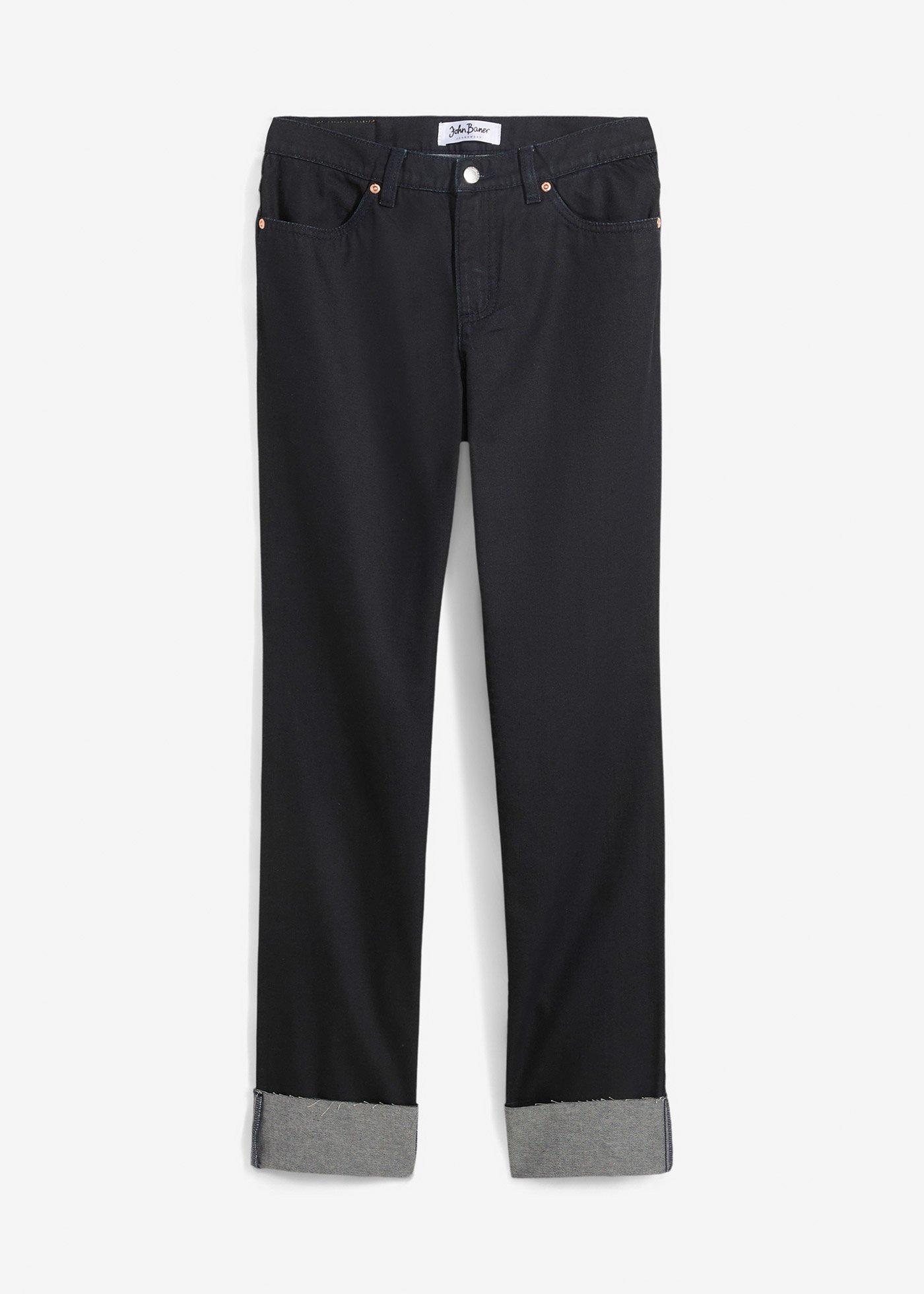 Straight Jeans Mid Waist, Stretch