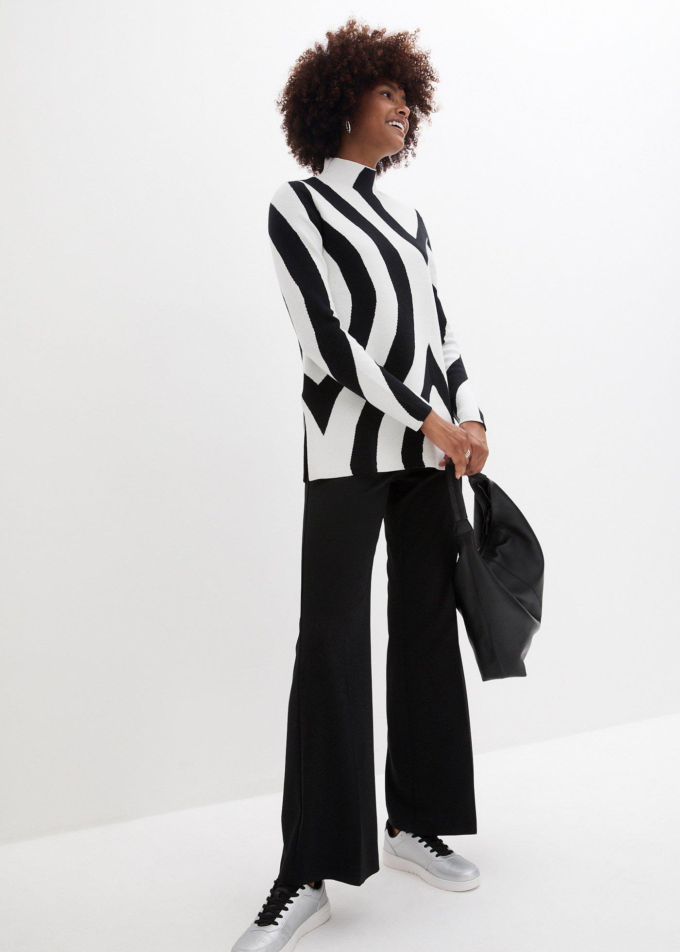 Spodnie Marlena z wygodną talią - Bonprix