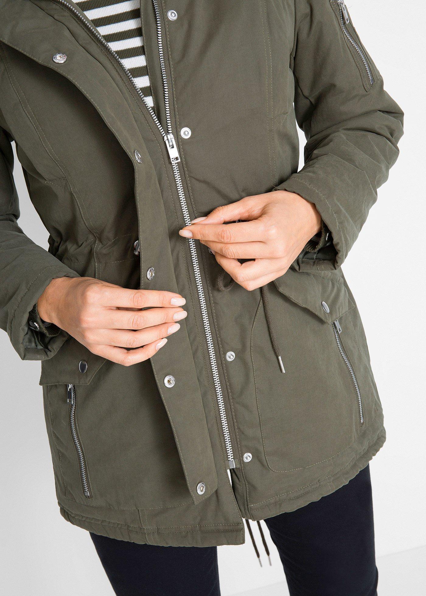 Parka ocieplana na podszewce - Bonprix