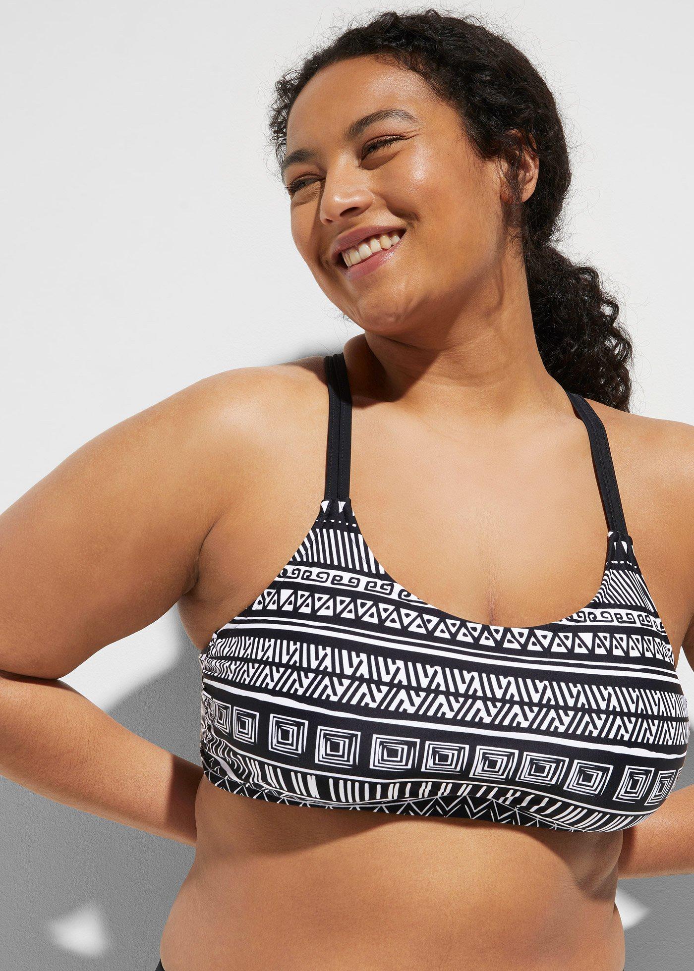 Tankini z górą typu bustier (komplet 3 cz.) - Bonprix