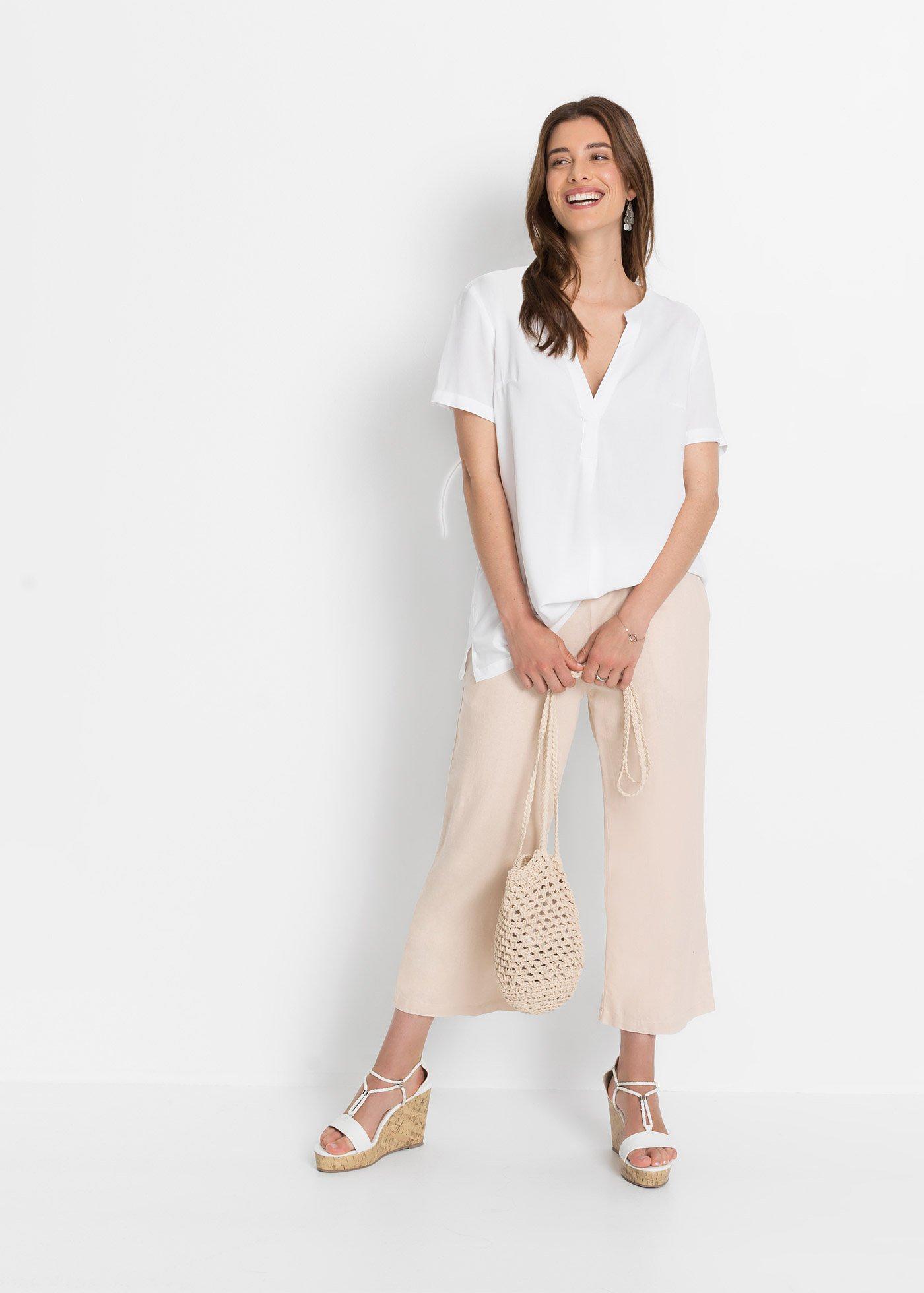 Długa tunika ze zrównoważonej wiskozy - Bonprix