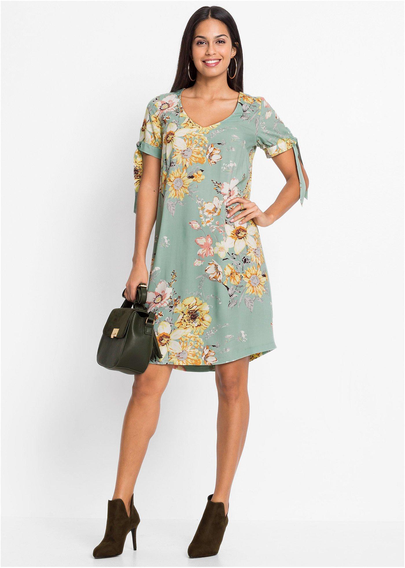 Sukienka z lejącej wiskozy - Bonprix