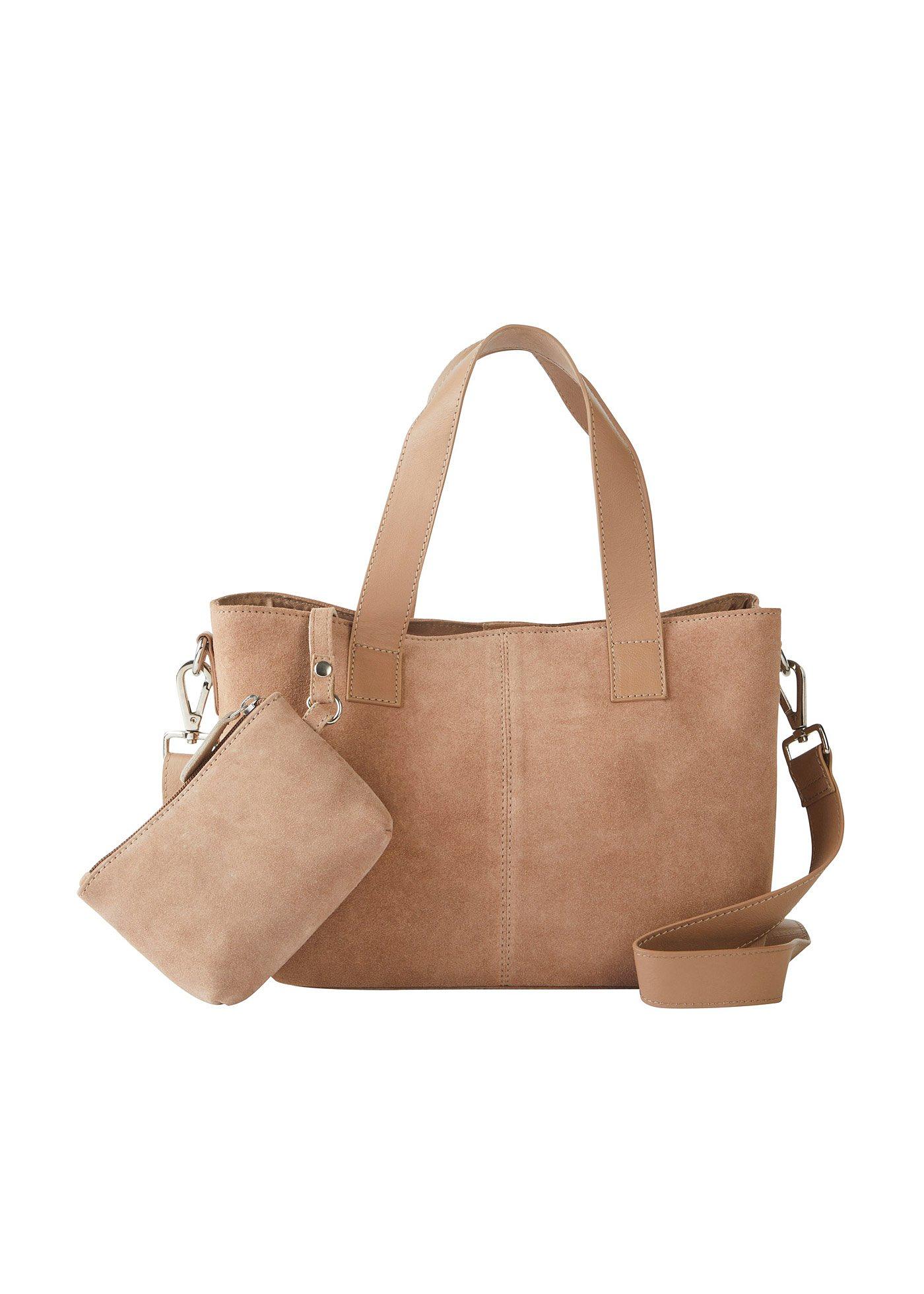 Sac à main en cuir velours