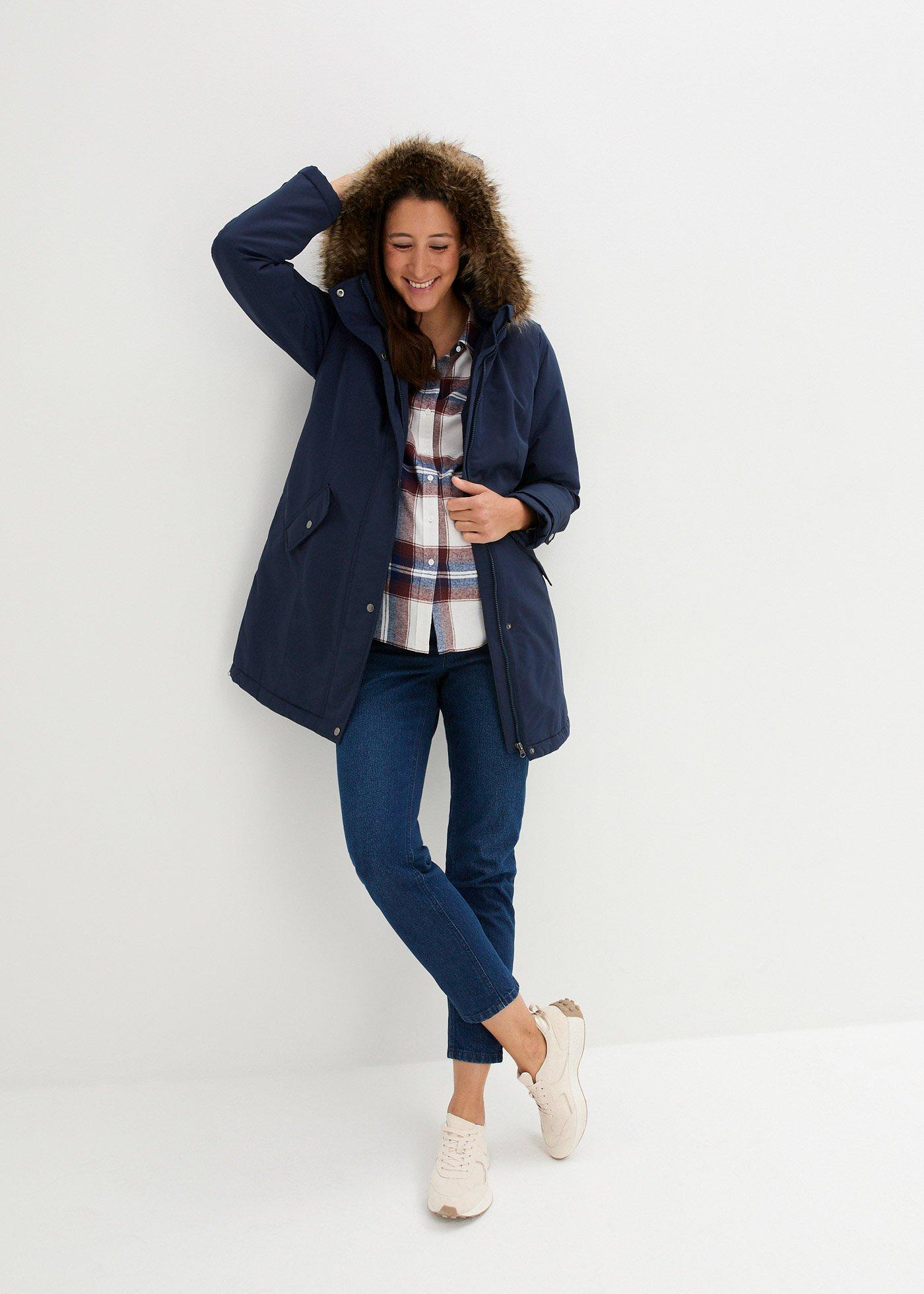 Kurtka funkcjonalna 3 w 1, ciążowa, z wstawką na nosidełko - Bonprix