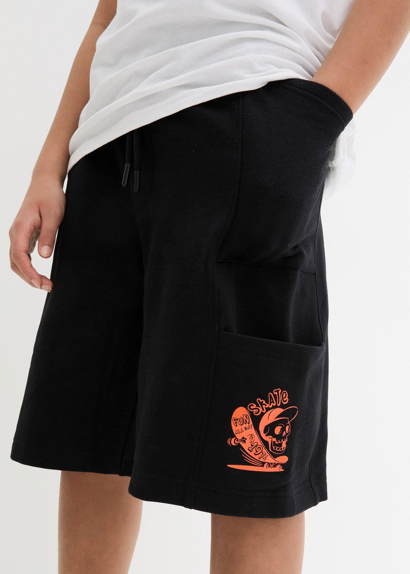 Bermudy dresowe chłopięce z bawełny organicznej - Bonprix