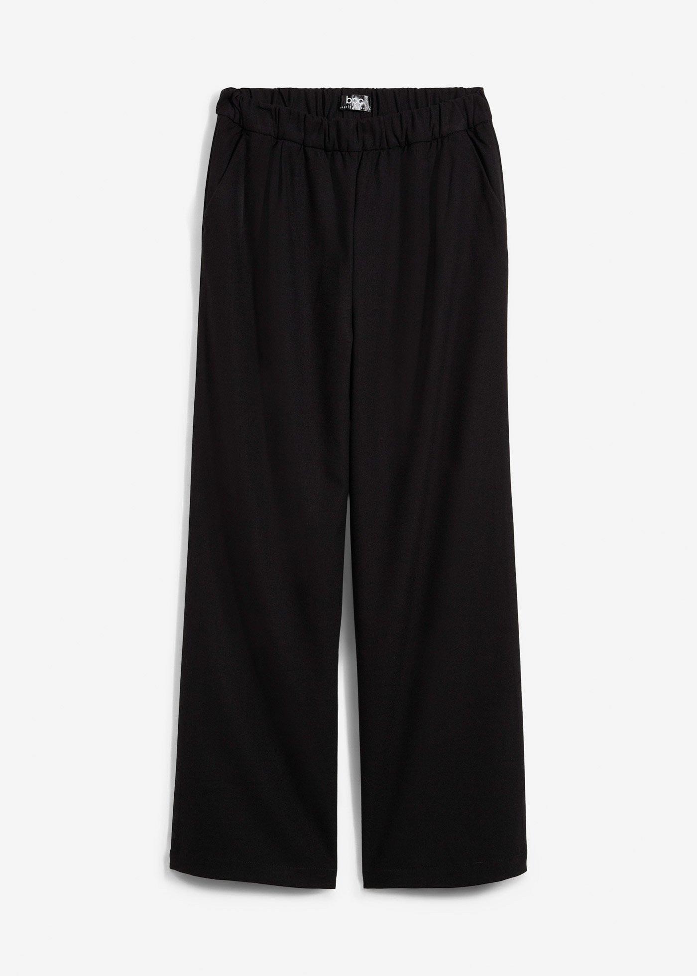 Pantaloni Marlene cu aspect de lână din amestec cu viscoză