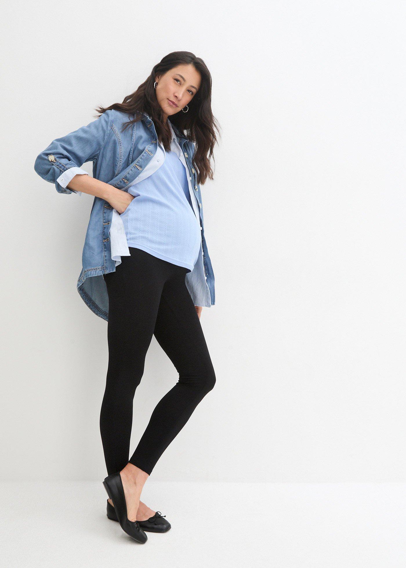 Legginsy ciążowe z miękkiej bawełny organicznej - Bonprix