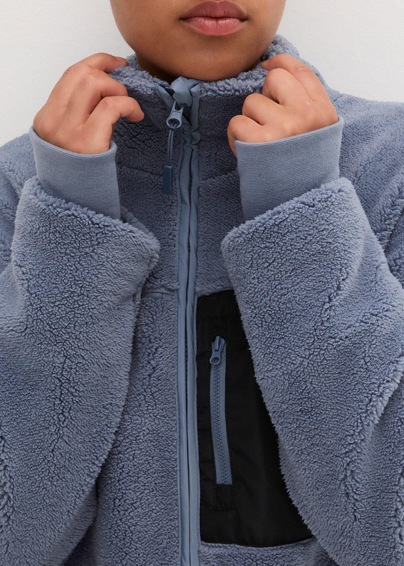 Bluza rozpinana z polaru baranka - Bonprix