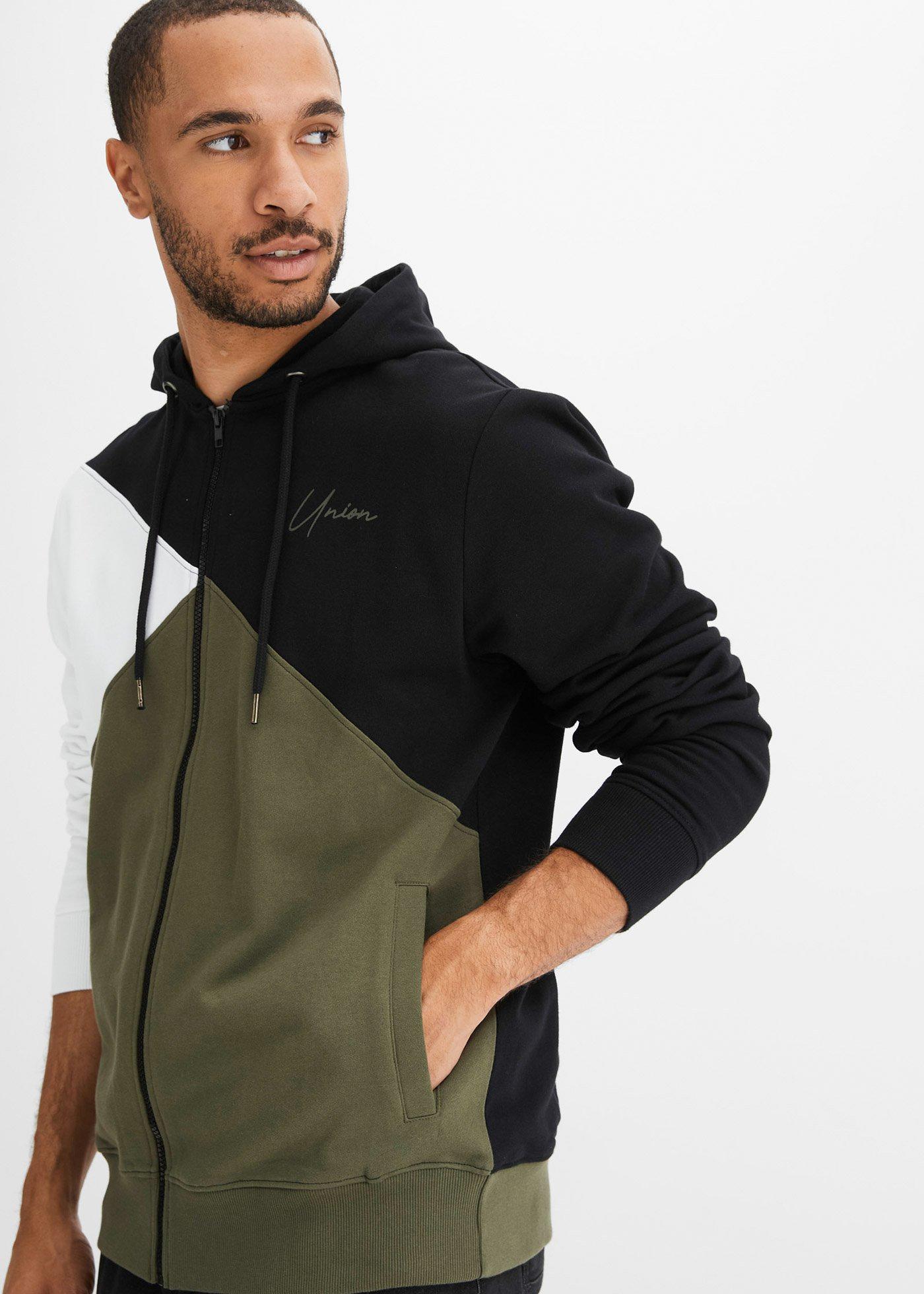 Bluza rozpinana z kapturem z bawełny organicznej - Bonprix