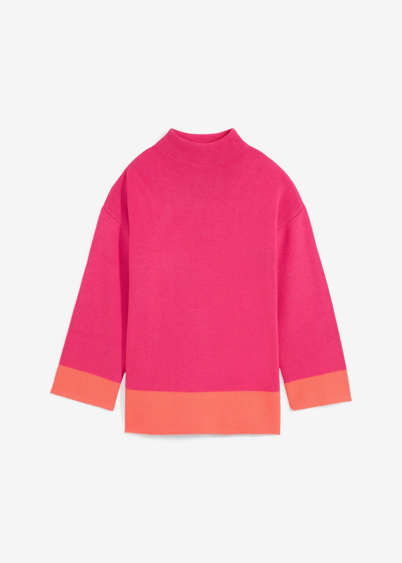Pulover oversize cu guler înalt