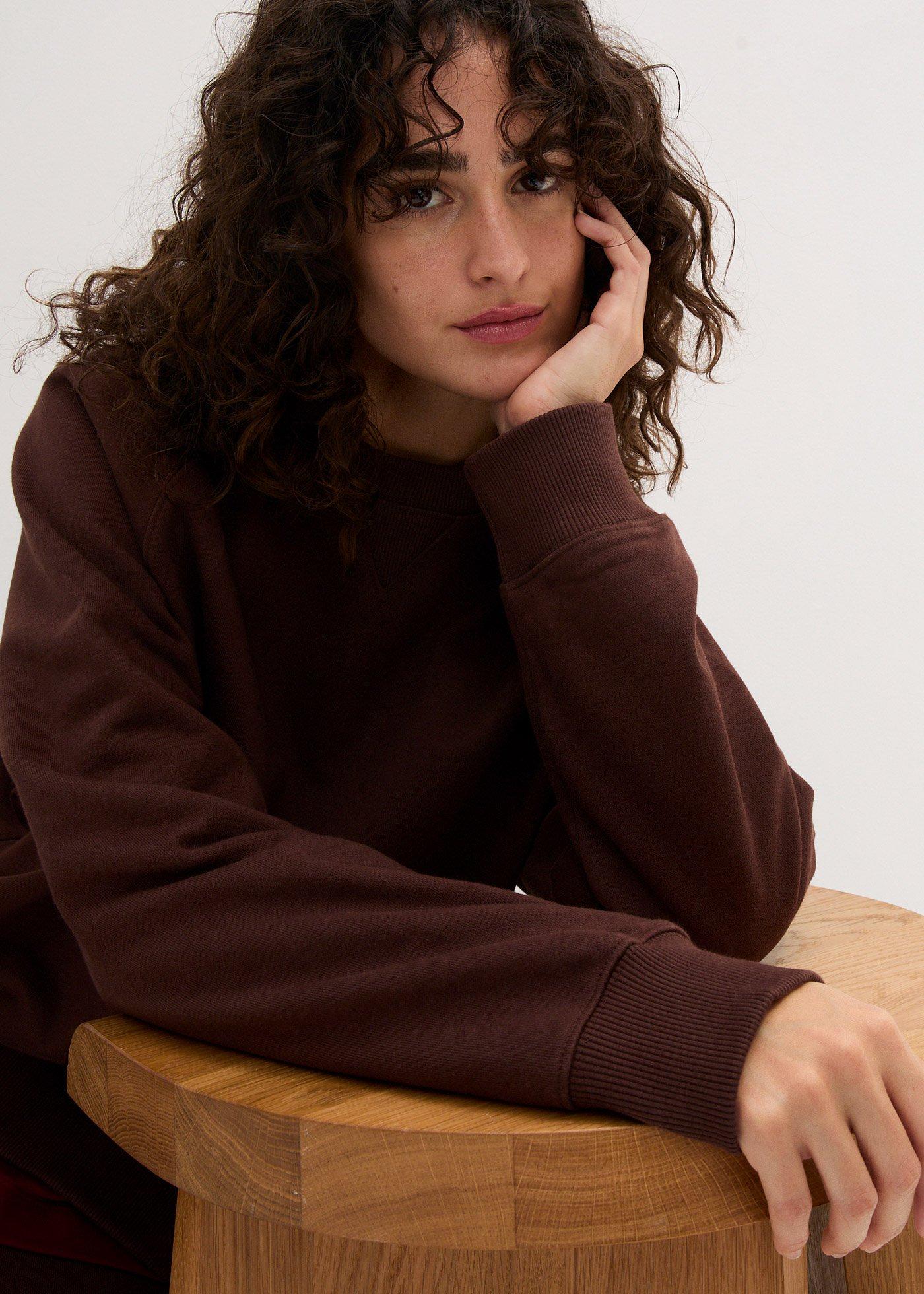 Bluza oversize z grubej bawełny organicznej 100% - Bonprix