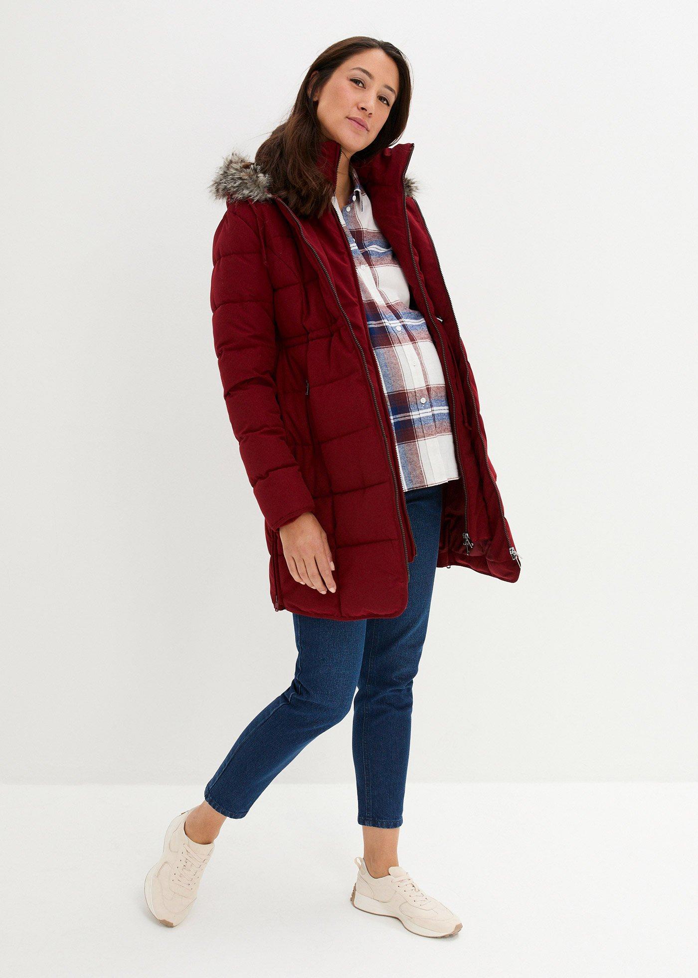 Kurtka ciążowa / z wstawką na nosidełko niemowlęce, pikowana - Bonprix