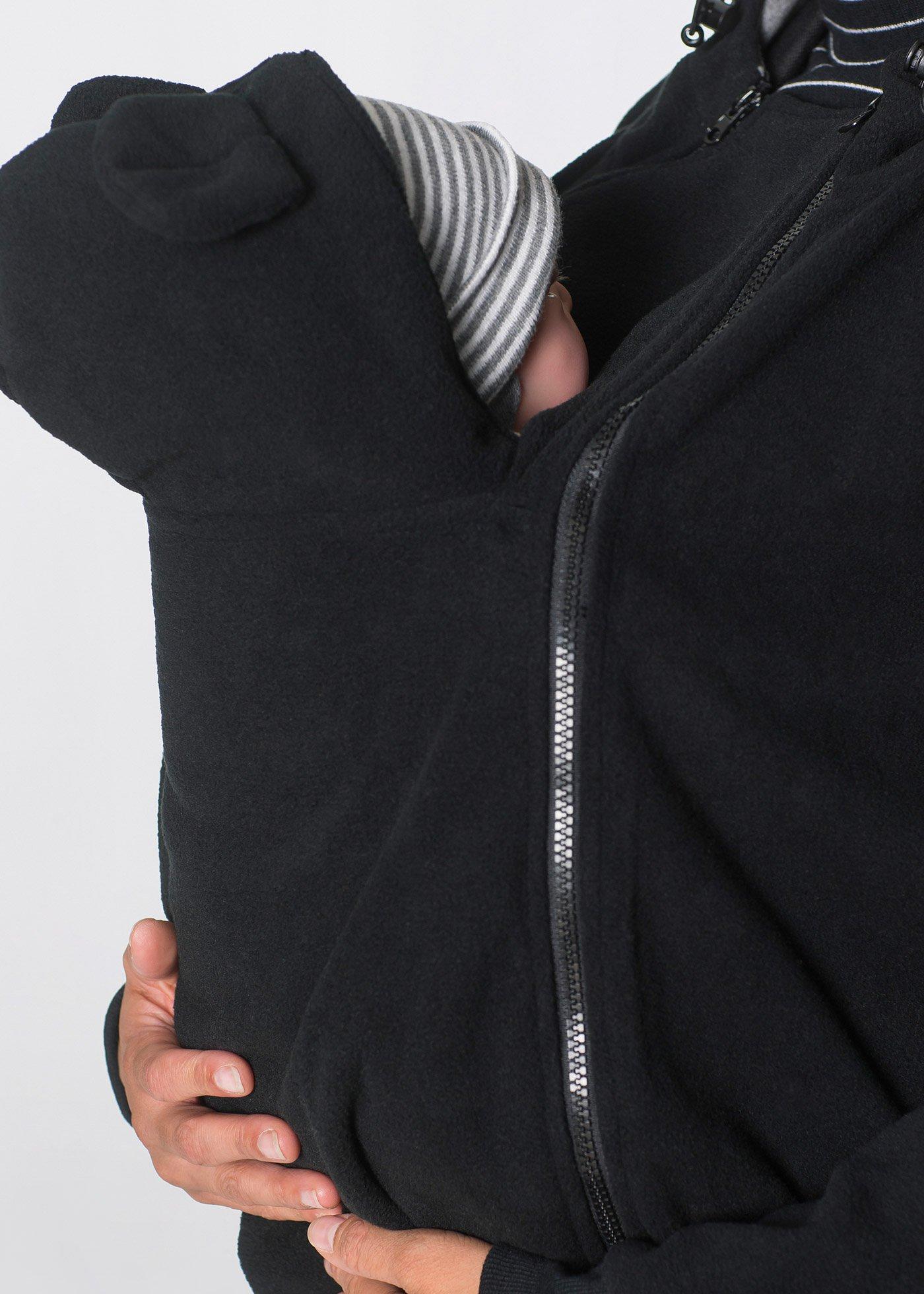Bluza 2 w 1 z polaru, ciążowa, z wstawką na nosidełko niemowlęce - Bonprix
