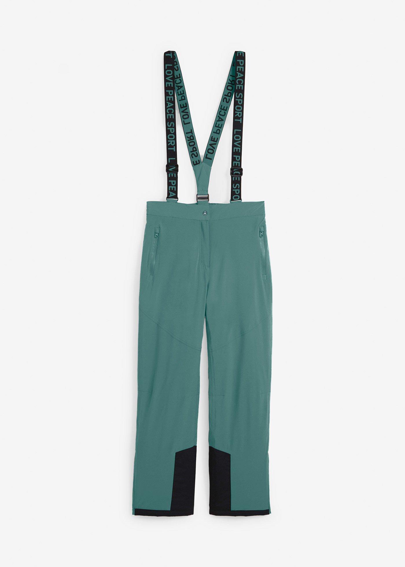 Pantalon de ski thermique imperméable avec bretelles amovibles