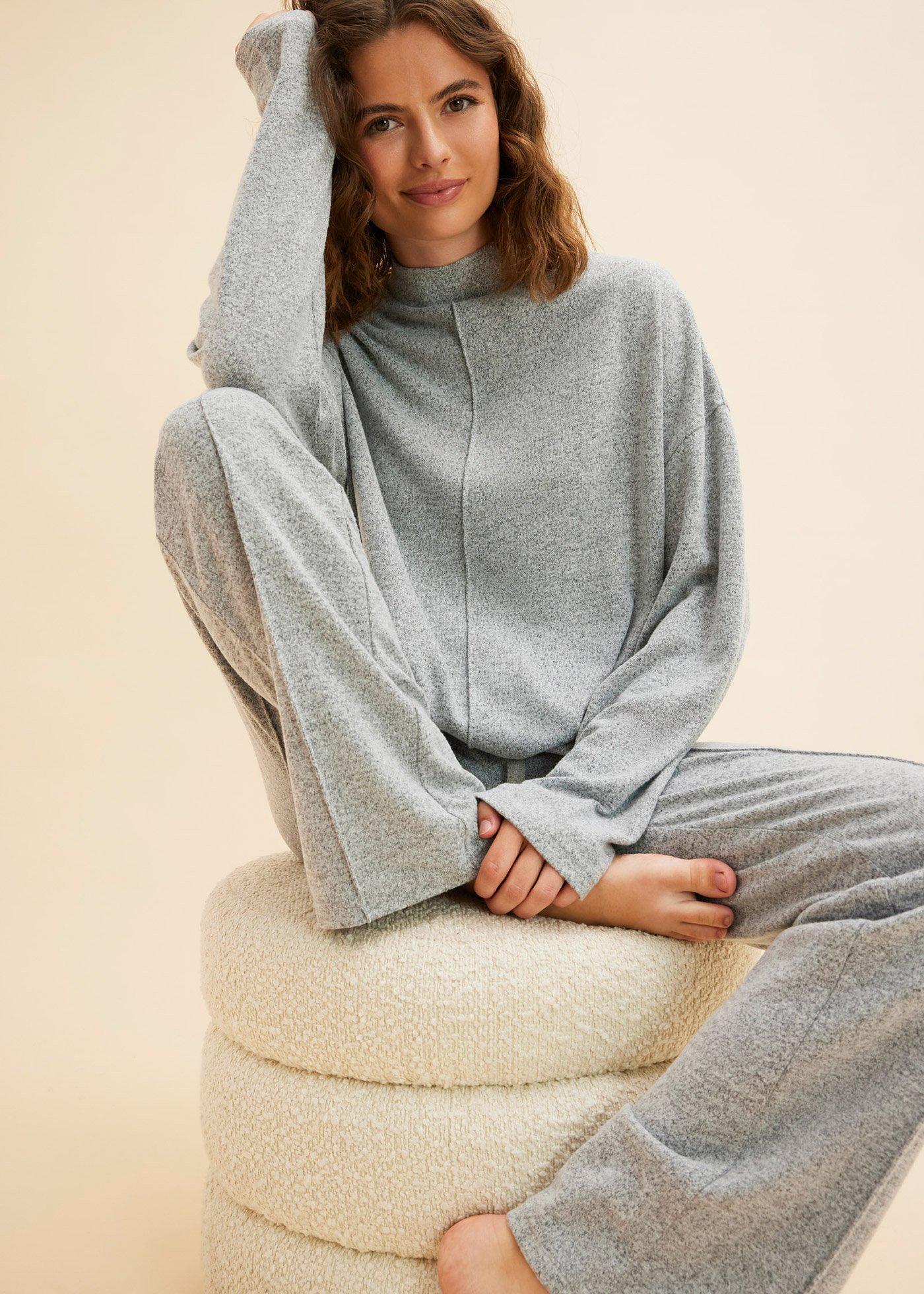Piżama oversize z miękkiego materiału - Bonprix
