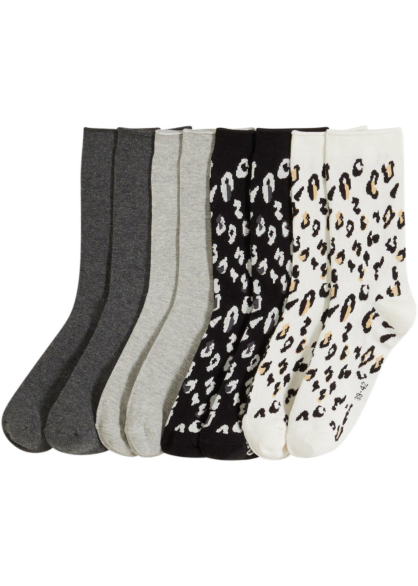 Socken mit Rollrand mit Bio-Baumwolle (8er Pack)