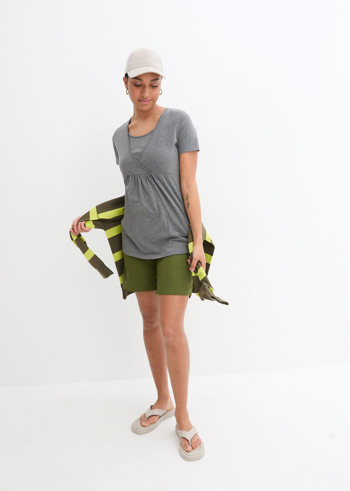 Shirt 2 w1 ciążowy i do karmienia (2 szt.) - Bonprix