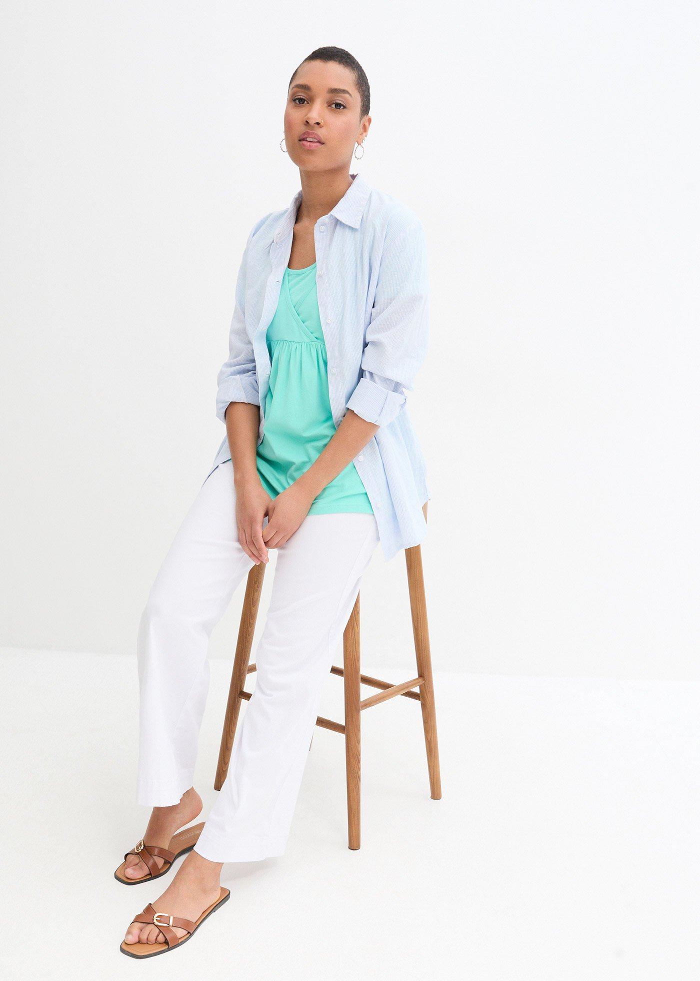 Shirt 2 w1 ciążowy i do karmienia (2 szt.) - Bonprix