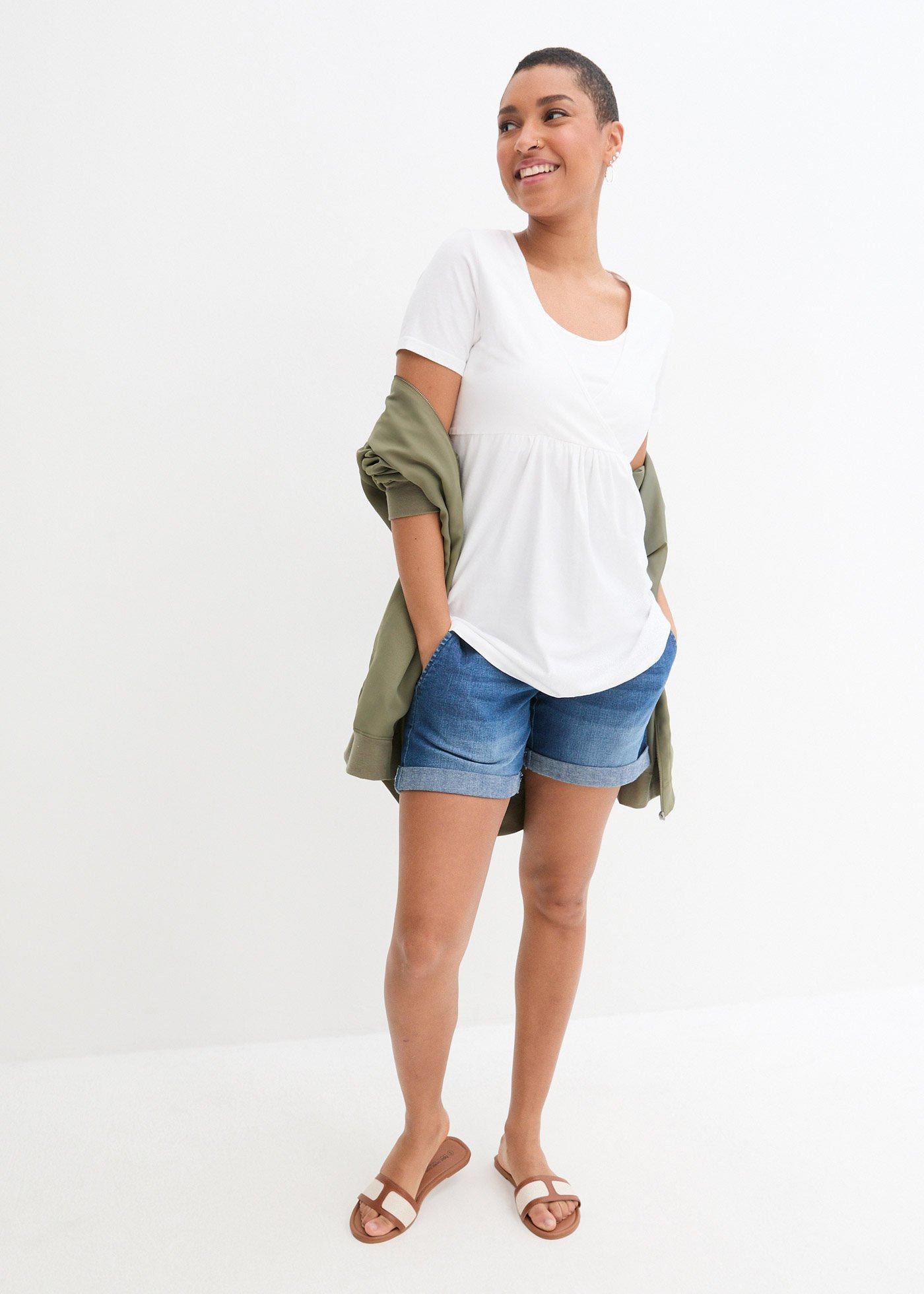T-shirt ciążowy i do karmienia, 2 w 1 (2 szt.) - Bonprix