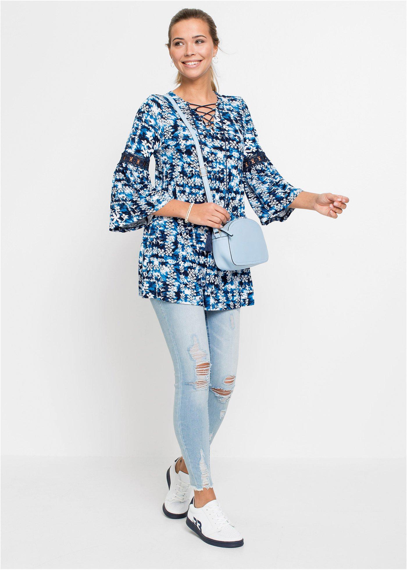 Tunika z lejącej  wiskozy - Bonprix