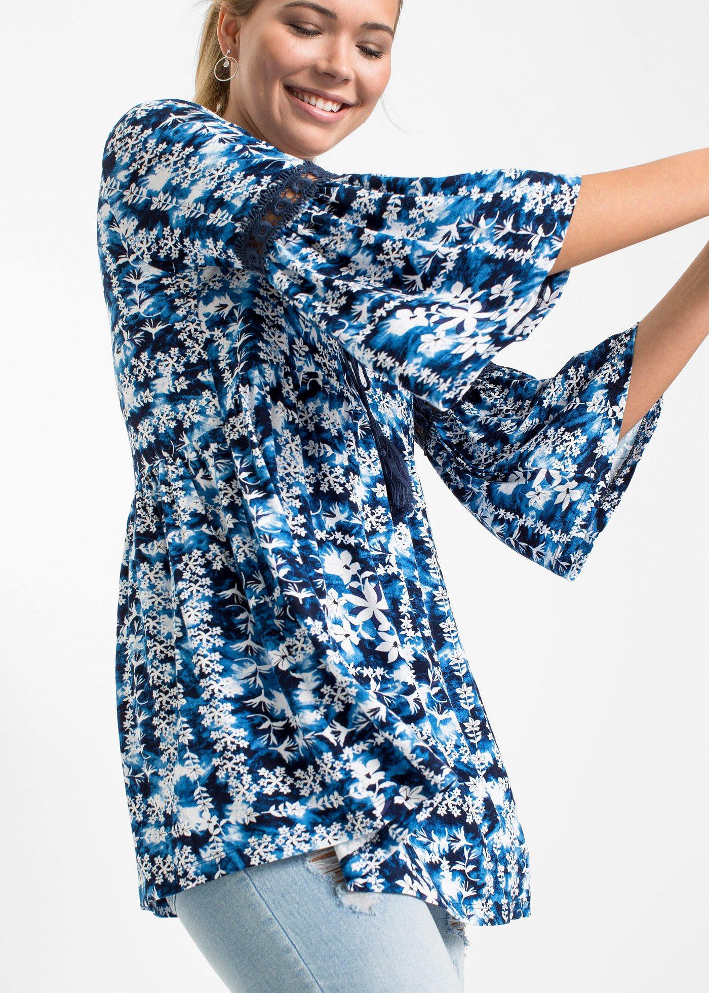 Tunika z lejącej  wiskozy - Bonprix