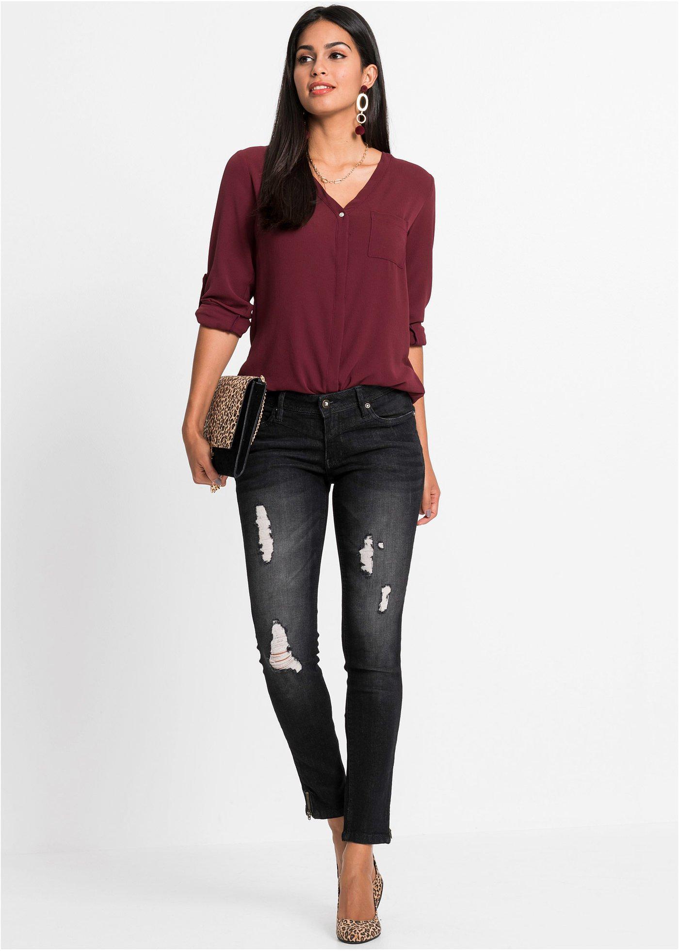 Bluzka z długim rękawem - Bonprix