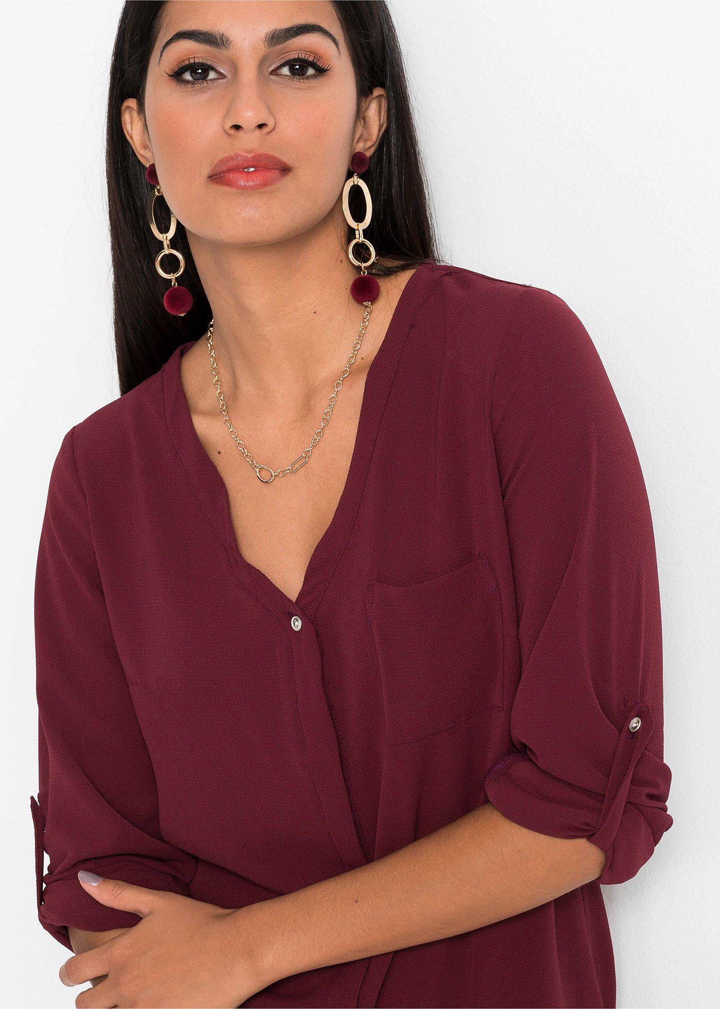 Bluzka z długim rękawem - Bonprix