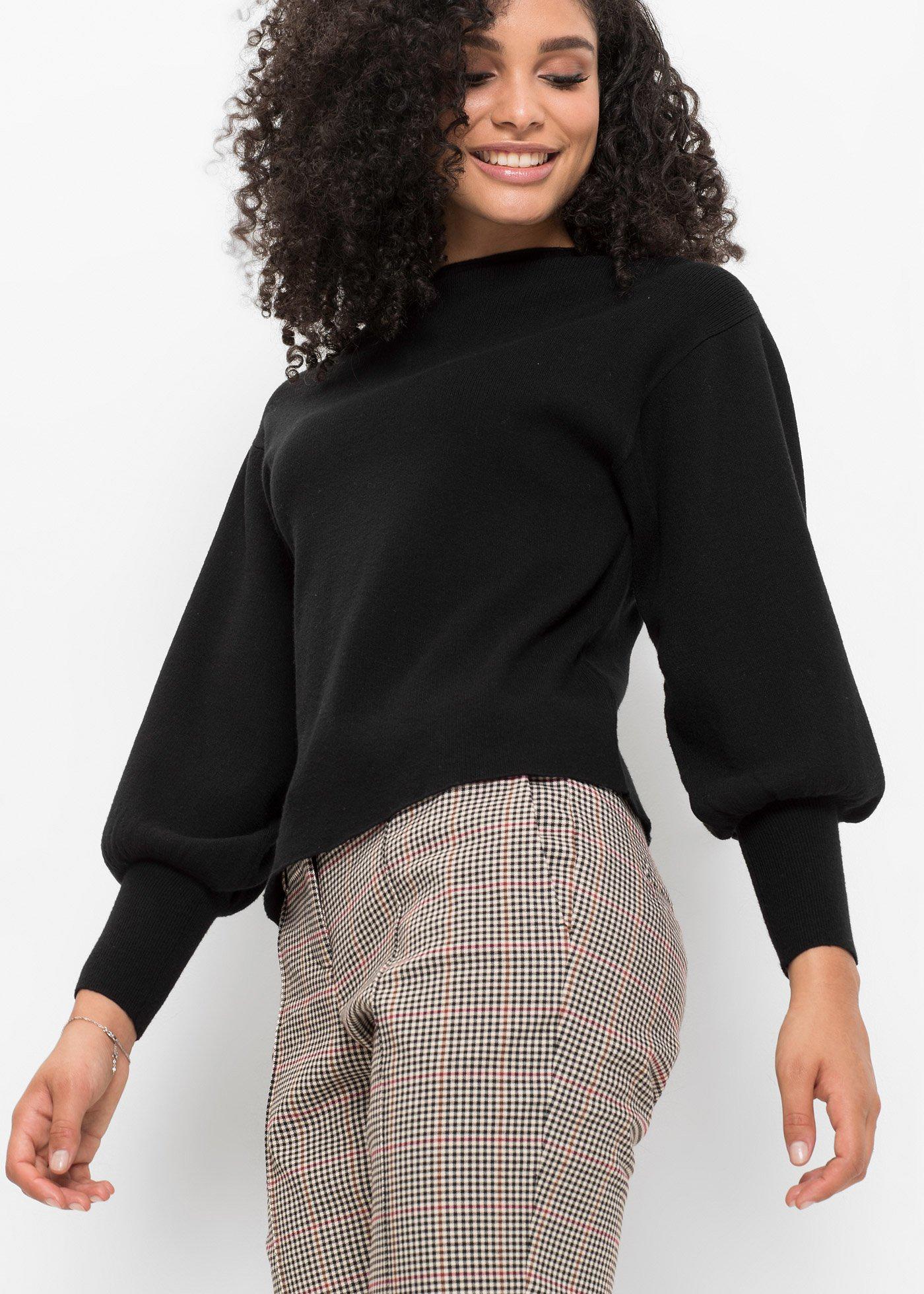 Sweter oversize z mieszanki wiskozy - Bonprix