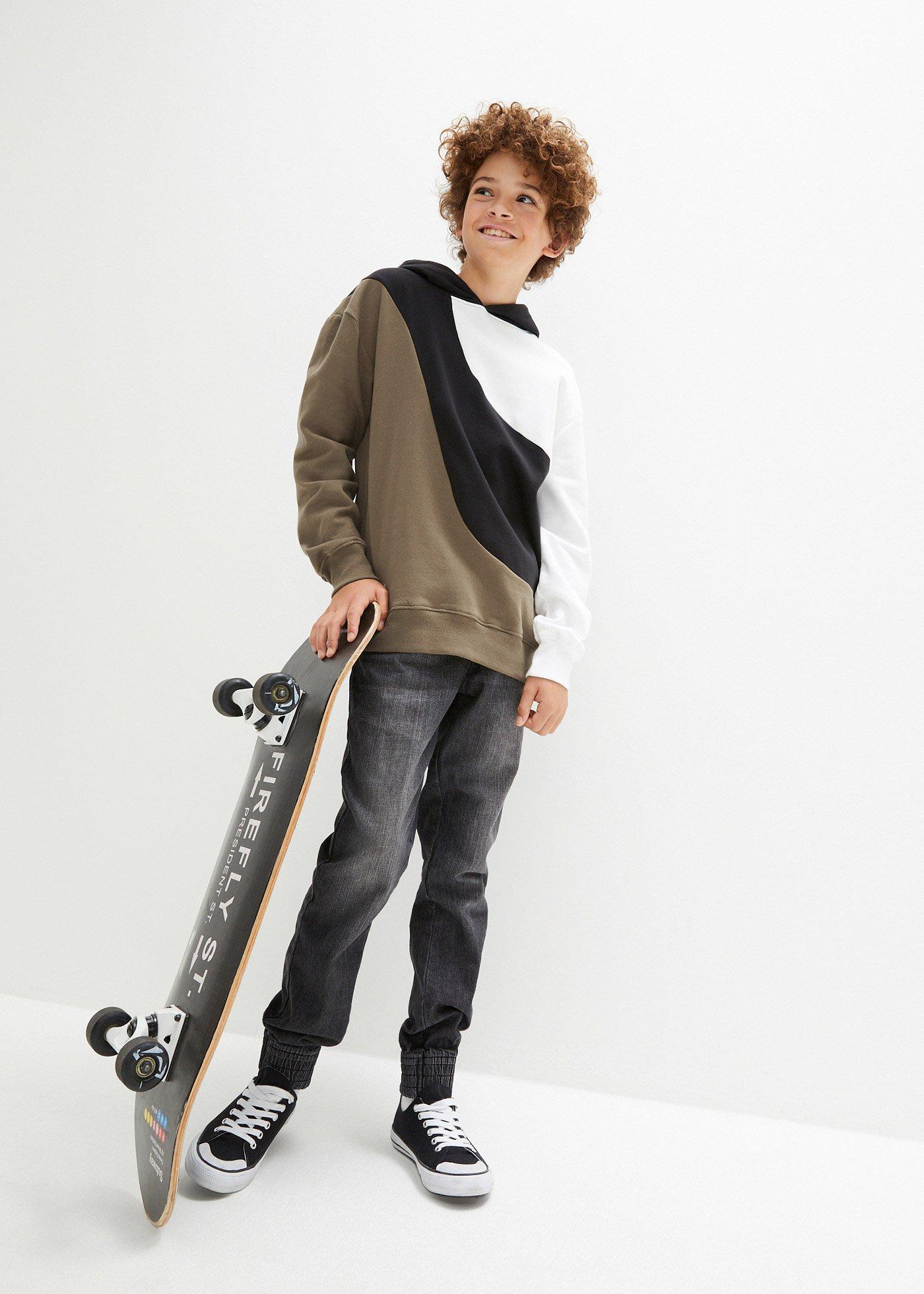 Bluza z kapturem z czystej bawełny - Bonprix