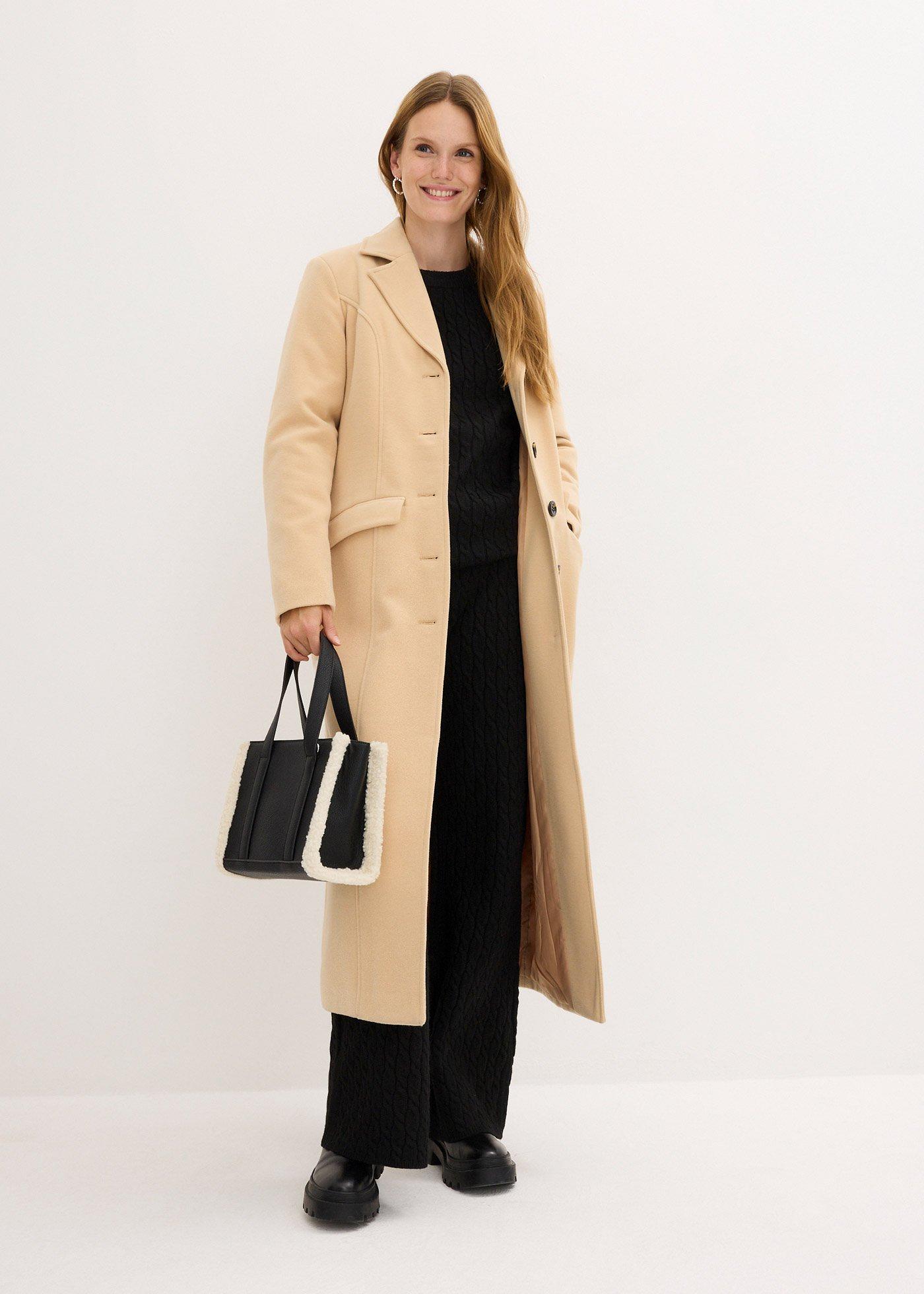 Sweter oversize w warkocze - Bonprix