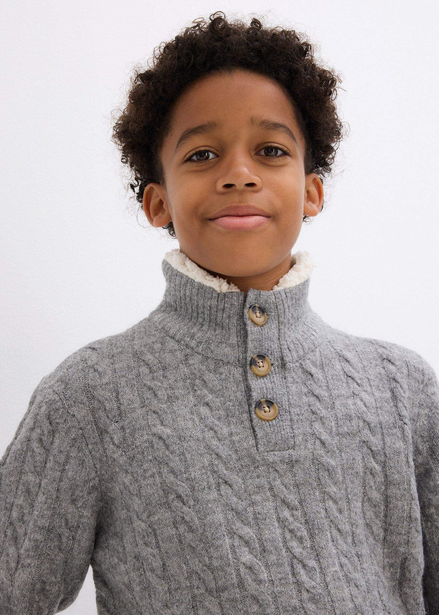 Sweter ze stójką - Bonprix