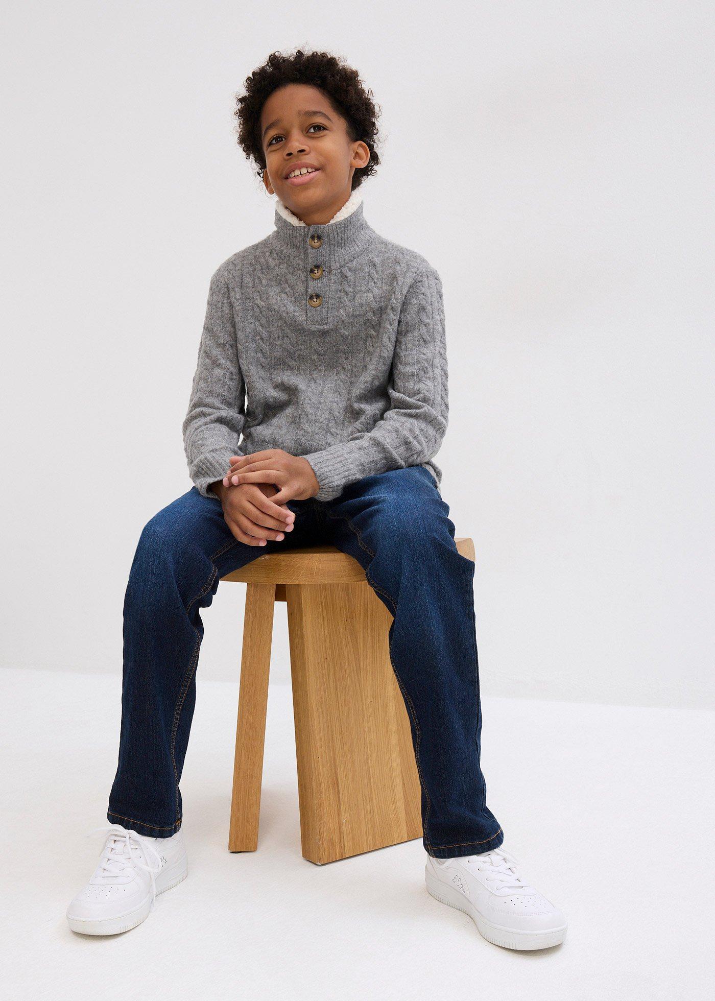 Sweter ze stójką - Bonprix