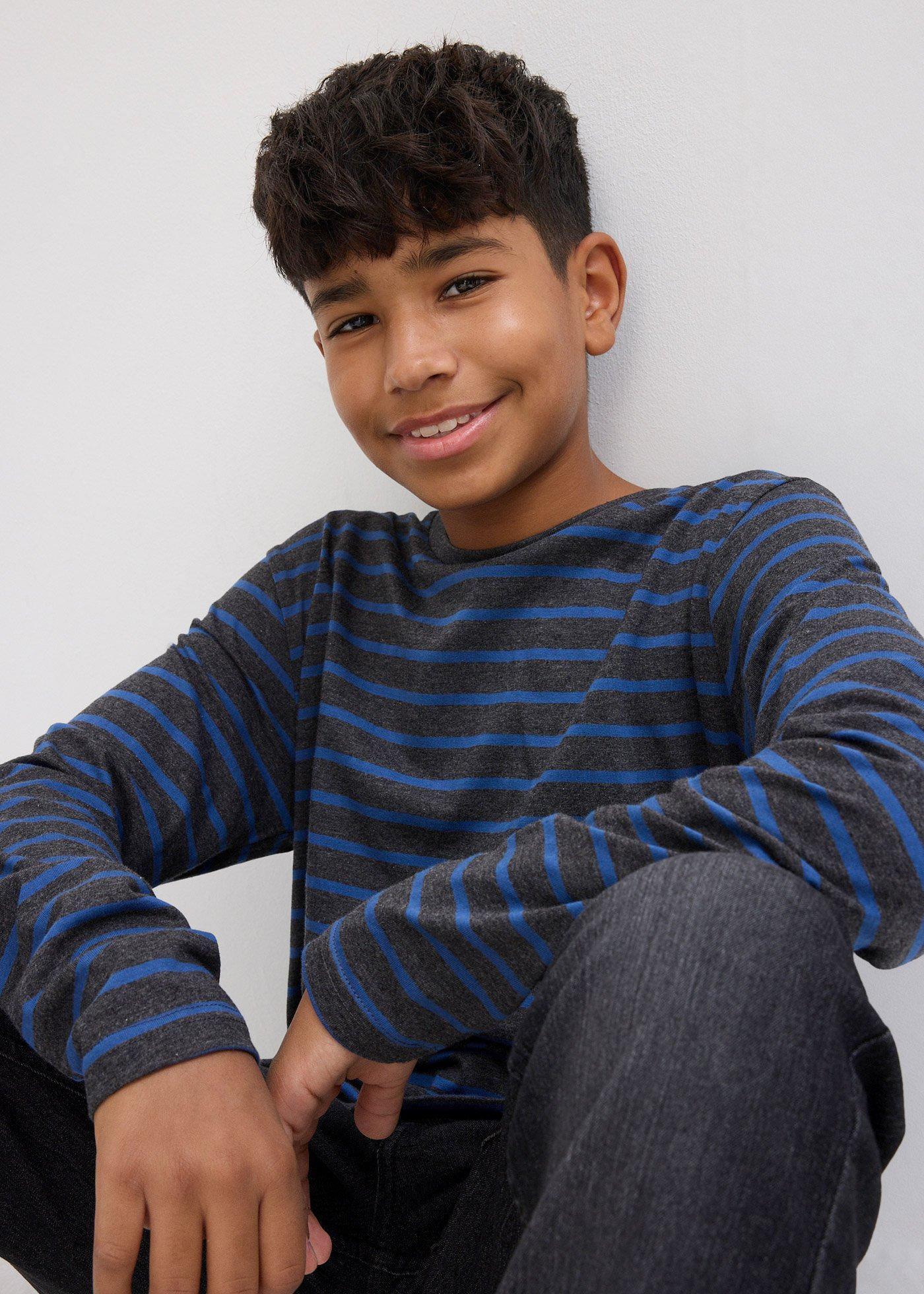 Bluzka z długim rękawem z czystej bawełny organicznej (2 szt.) - Bonprix