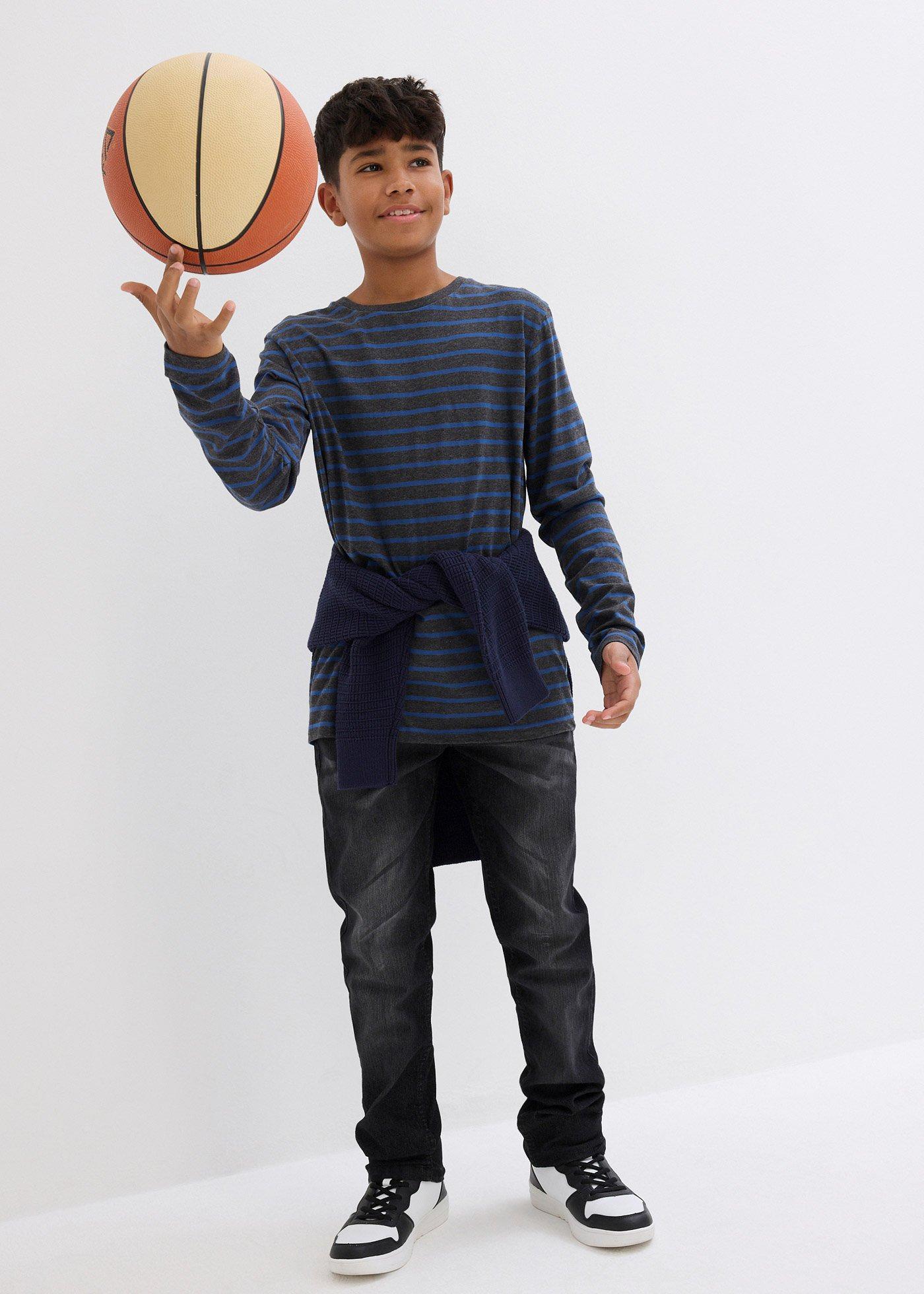 Bluzka z długim rękawem z czystej bawełny organicznej (2 szt.) - Bonprix