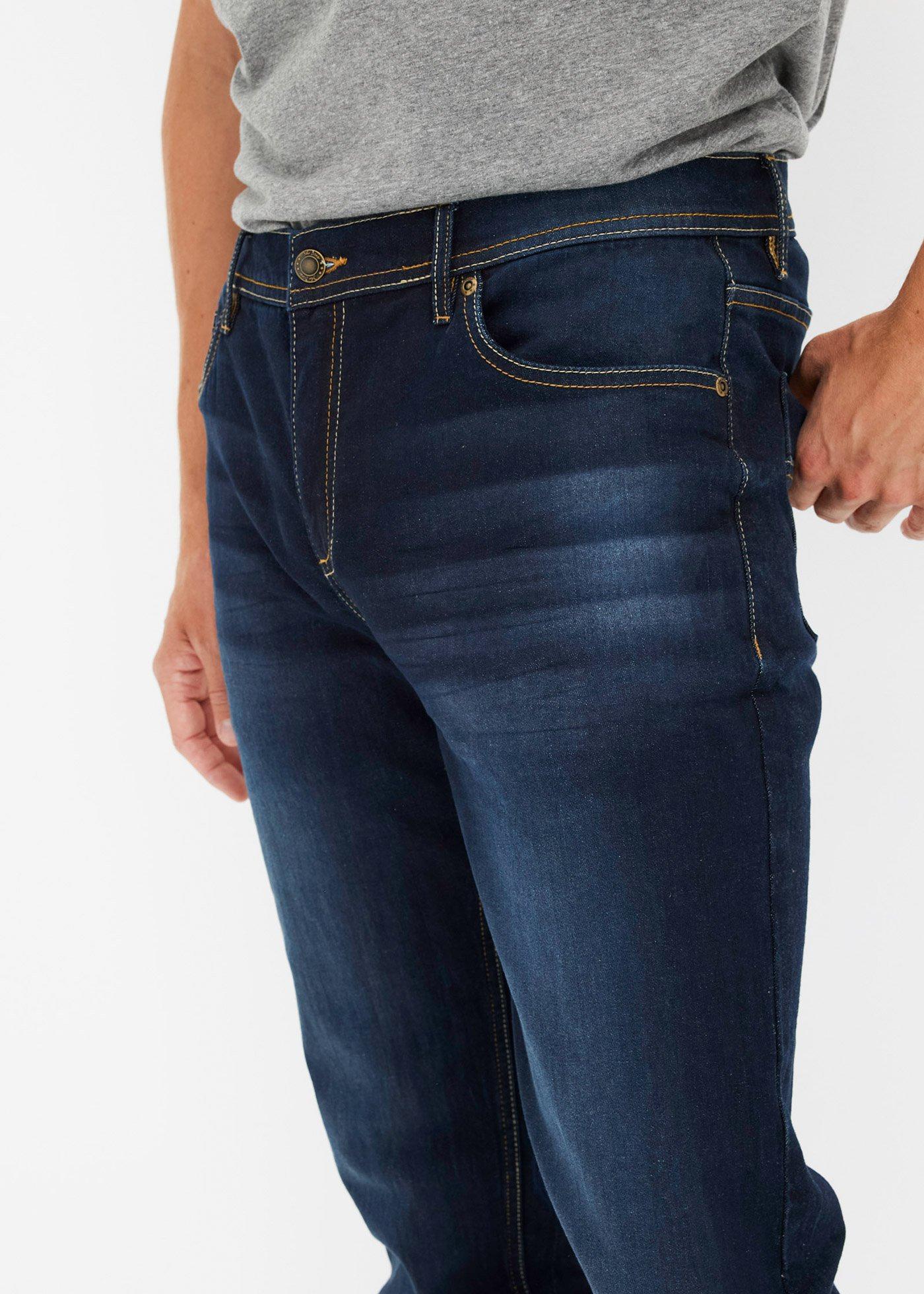 Dżinsy ze stretchem Slim Fit Tapered - Bonprix