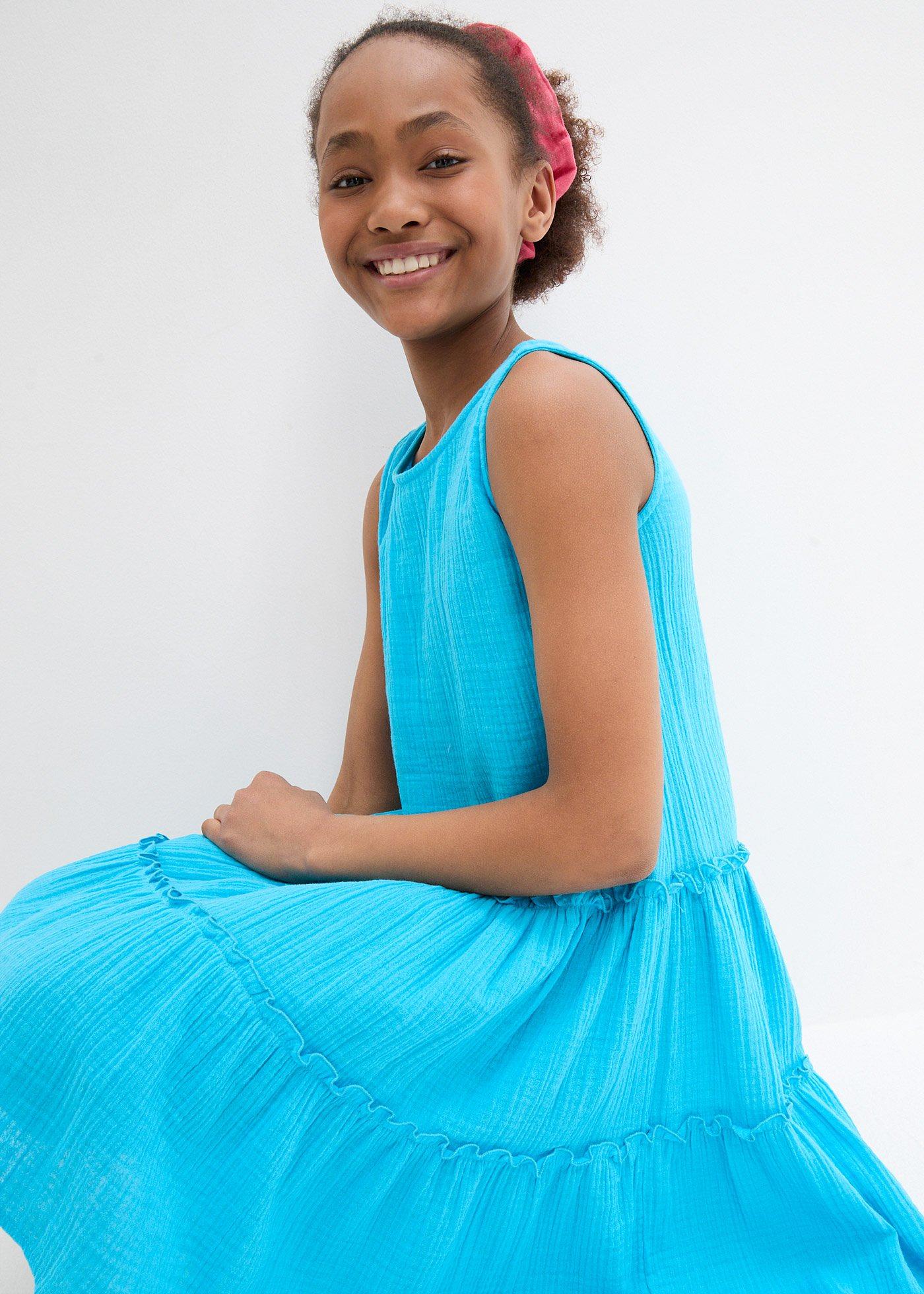 Sukienka midi z przewiewnego muślinu - Bonprix