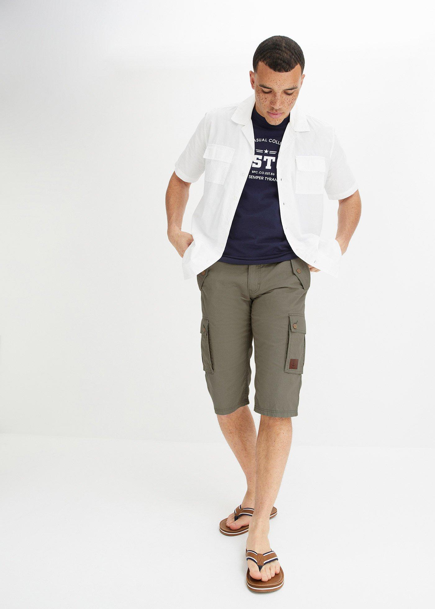 Bermudy bojówki, regular fit - Bonprix