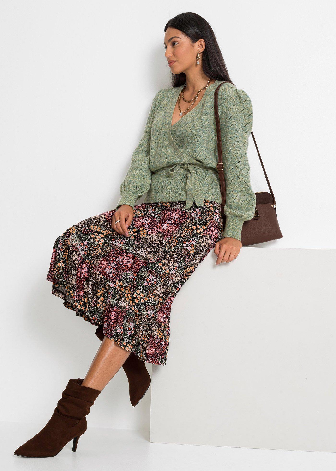 Sweter kopertowy - Bonprix