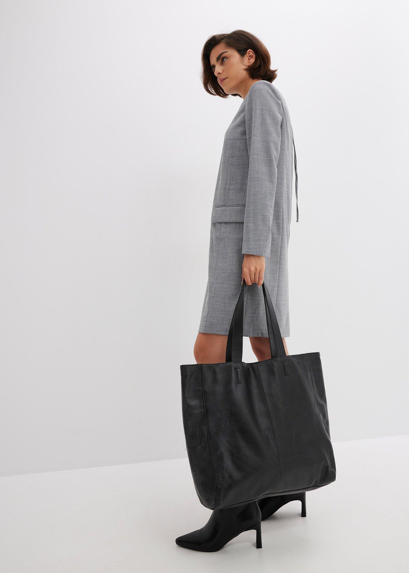 Torebka skórzana typu shopper XXL - Bonprix