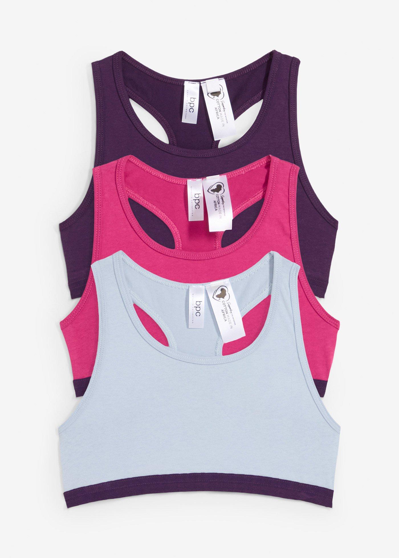 Biustonosz bustier z miękką bawełną (5 szt.) - Bonprix